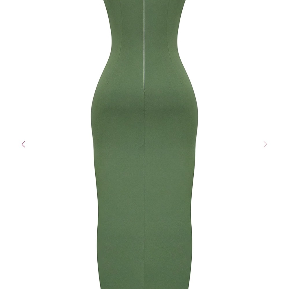 House of CB Olive Green Maxi Dress - Picture 9 of 13